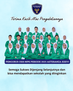 Read more about the article TERIMA KASIH ATAS PENGABDIANNYA Pengurus OSIS & MPK Asteranza – 36th Generations