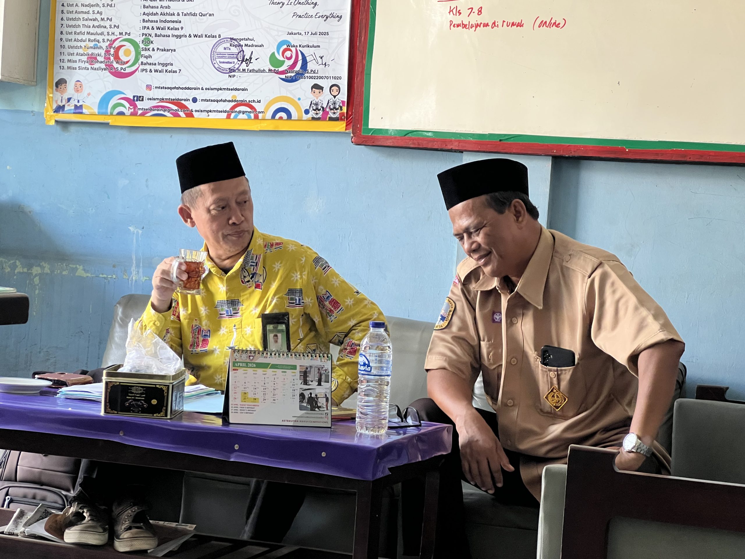 You are currently viewing Visitasi Pengawas Baru MTs Tsaqofah Addarain