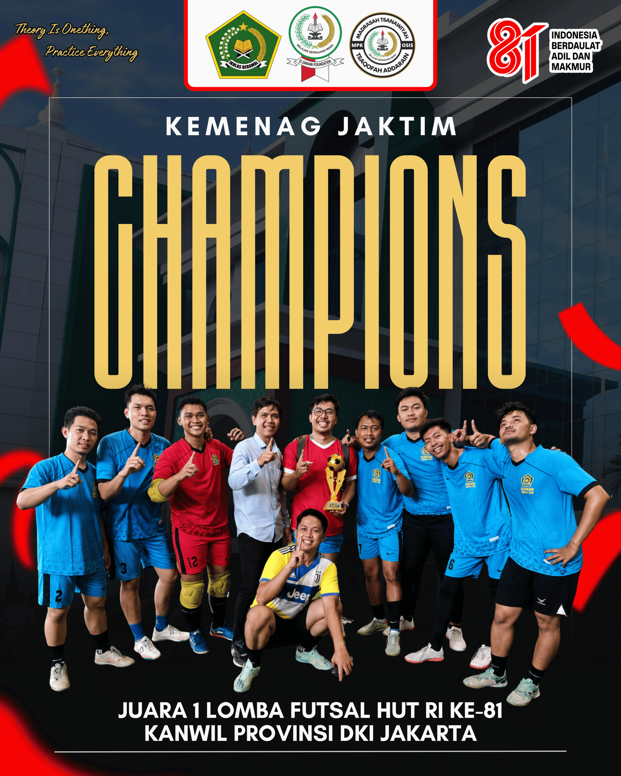 You are currently viewing Lomba Futsal HUT RI Ke-81 Kanwil Provinsi DKI Jakarta